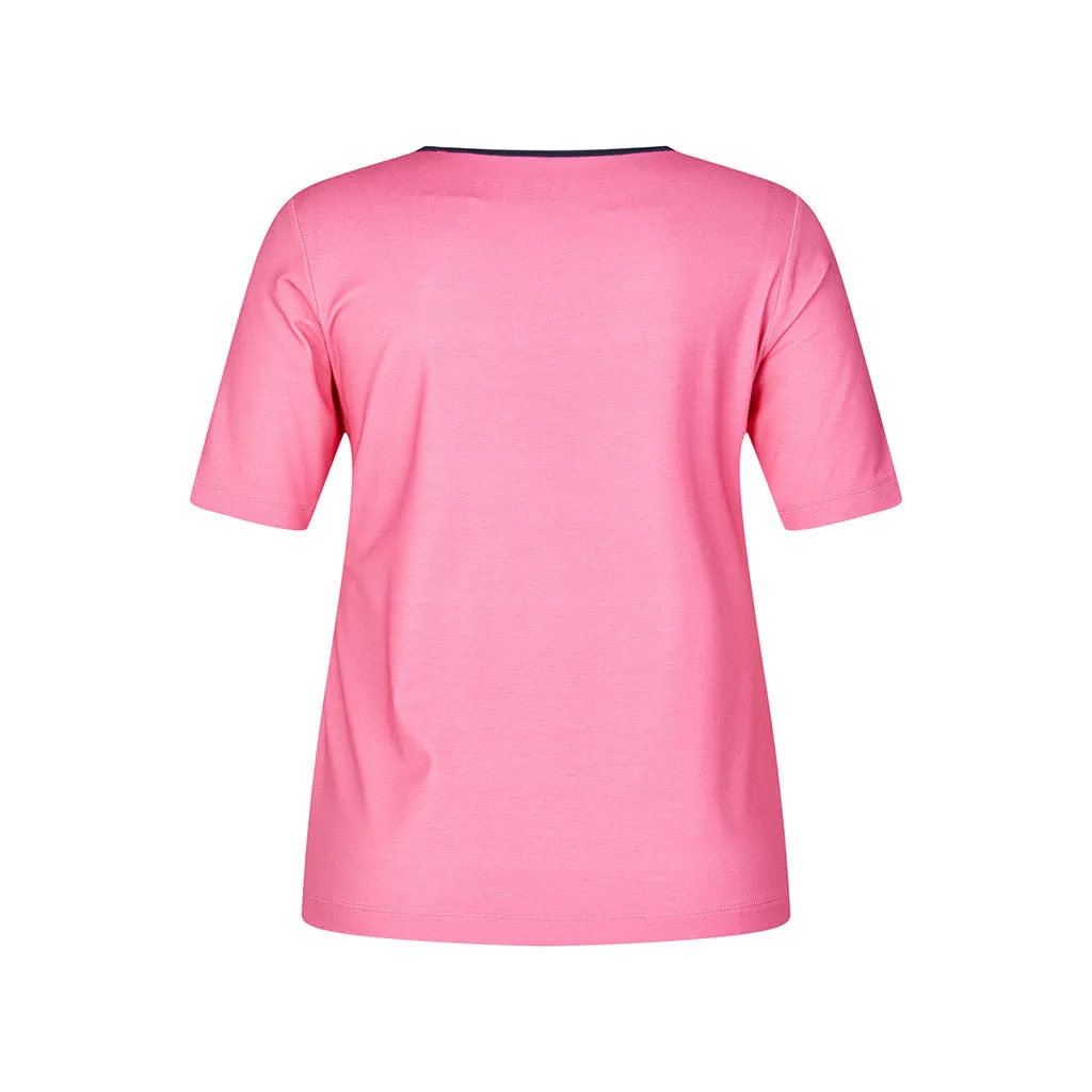 121352- Pink Print T-shirt - Rabe