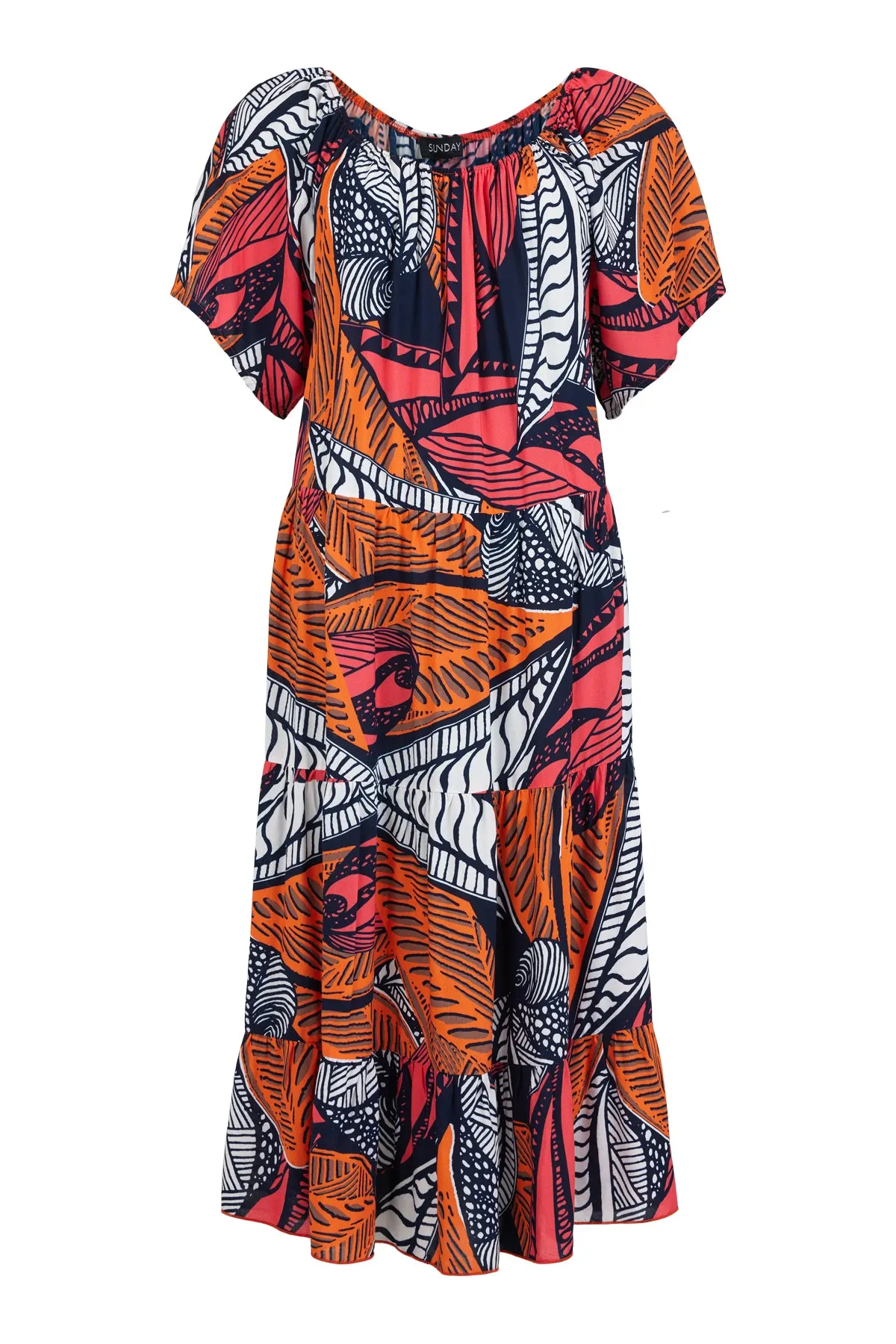 6662 - Printed Dress - Sunday