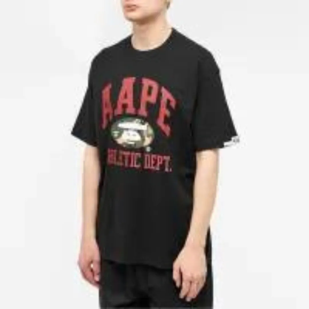 A BATHING APE  |Crew Neck Unisex Street Style Cotton Short Sleeves Oversized