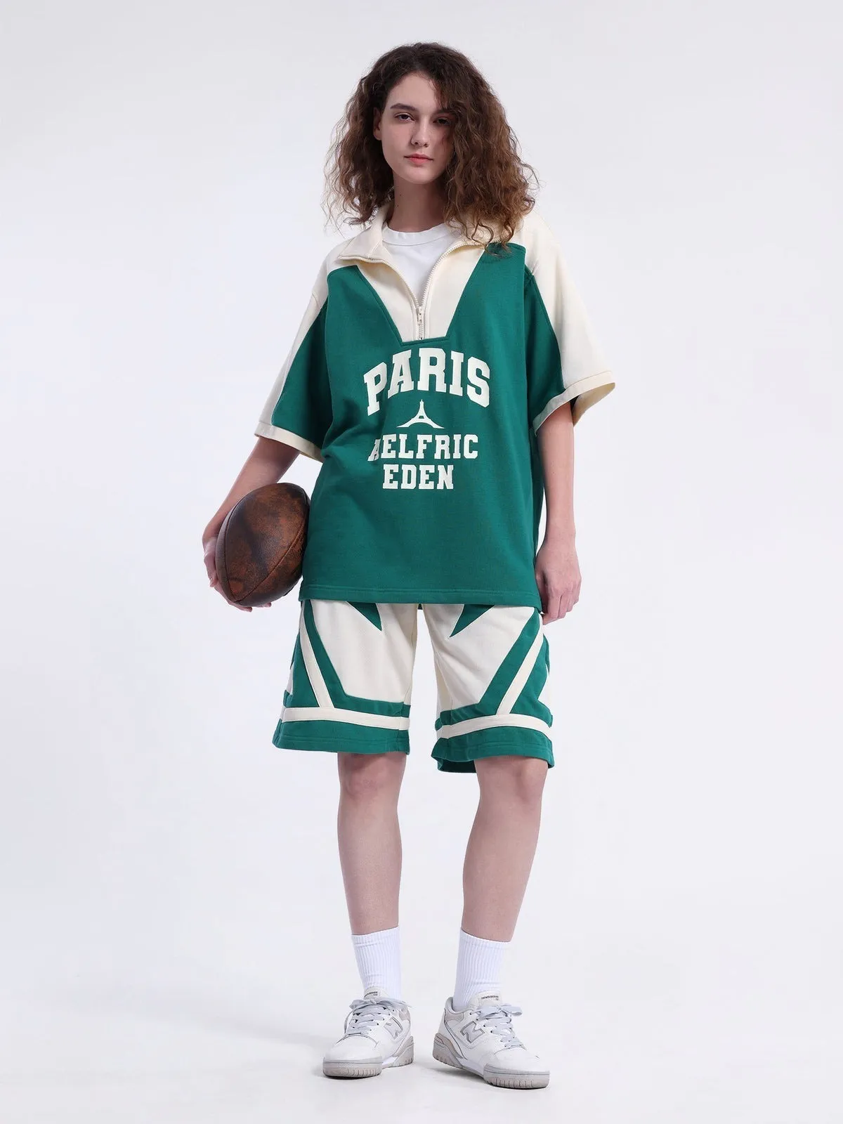 Aelfric Eden  |Unisex Street Style Cotton Short Sleeves Oversized Logo