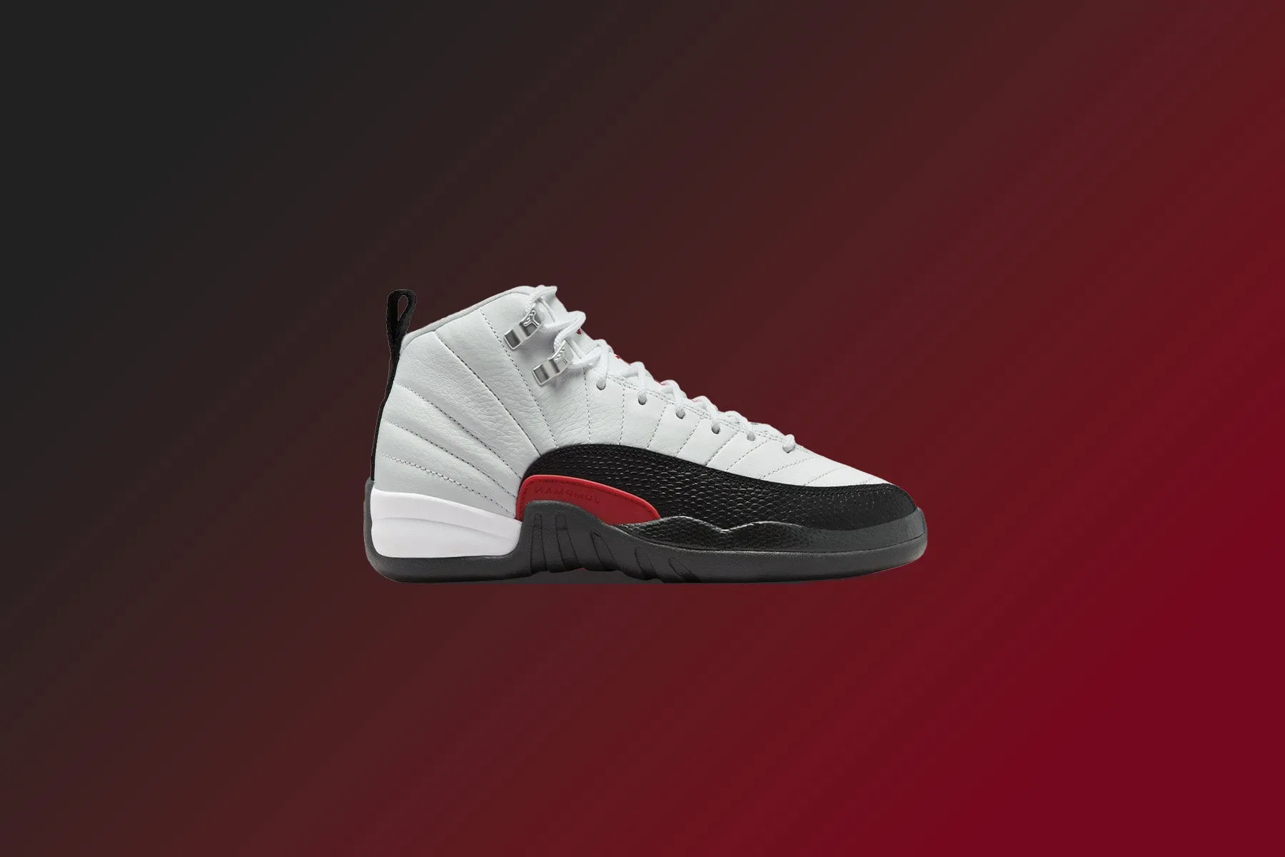 Air Jordan 12 Retro (GS) - White/Gym Red/Black