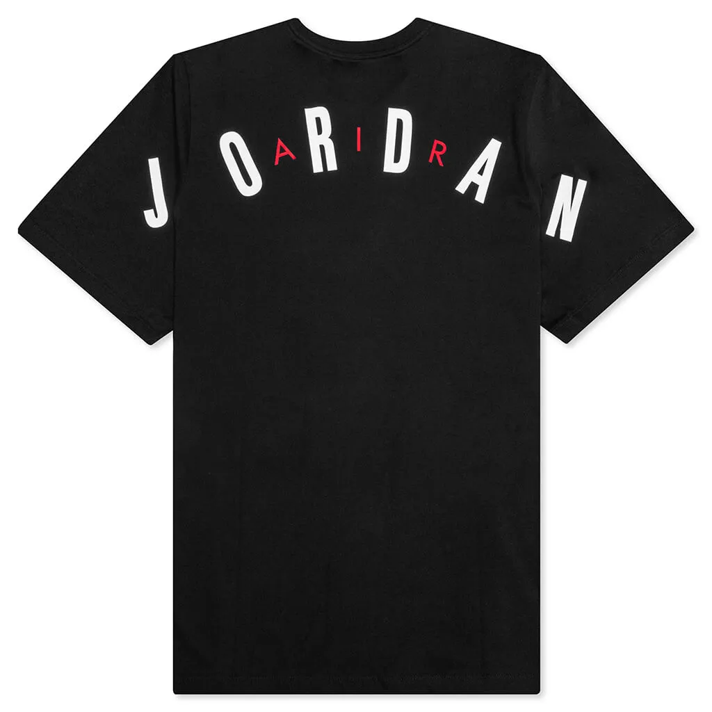 Air Jordan S/S Tee - Black/White/Gym Red