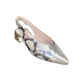 Amare Gold  Print Sling Back