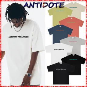 ANTIDOTE  |Crew Neck Unisex Street Style Cotton Short Sleeves Oversized