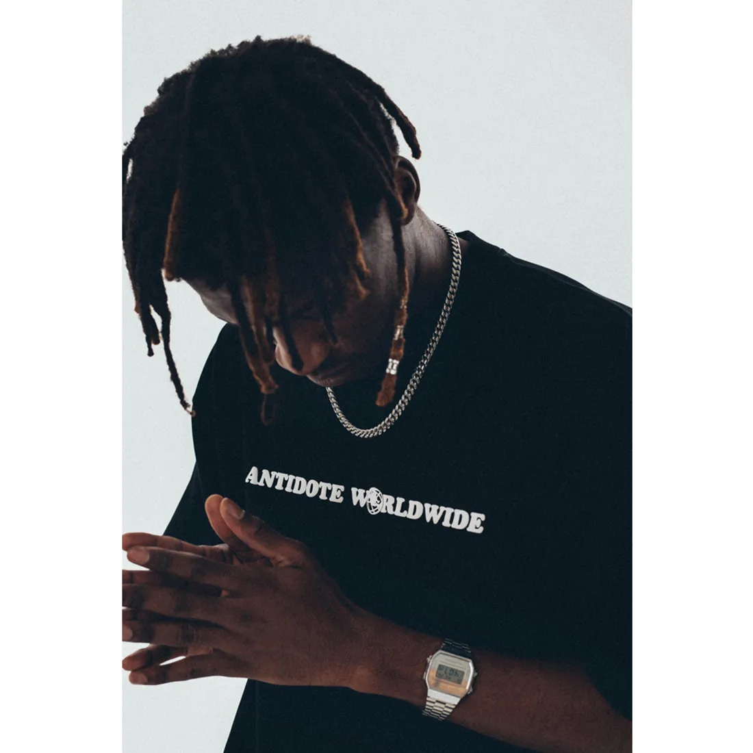 ANTIDOTE  |Crew Neck Unisex Street Style Cotton Short Sleeves Oversized