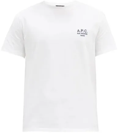 A.P.C.  |Crew Neck Unisex Street Style Plain Cotton Short Sleeves