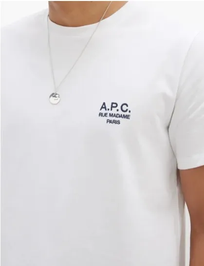 A.P.C.  |Crew Neck Unisex Street Style Plain Cotton Short Sleeves