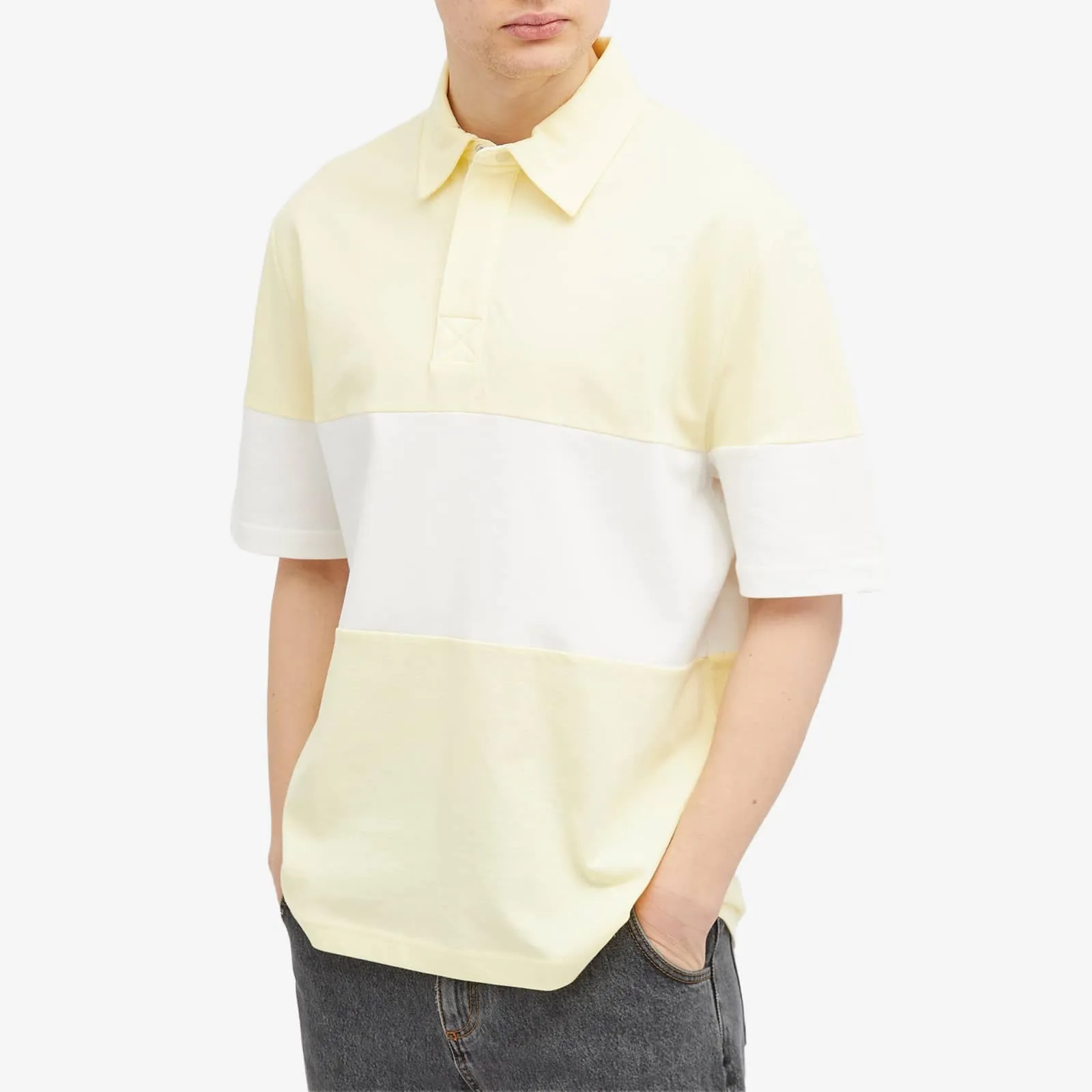 A.P.C.  |Stripes Unisex Street Style Cotton Short Sleeves Oversized