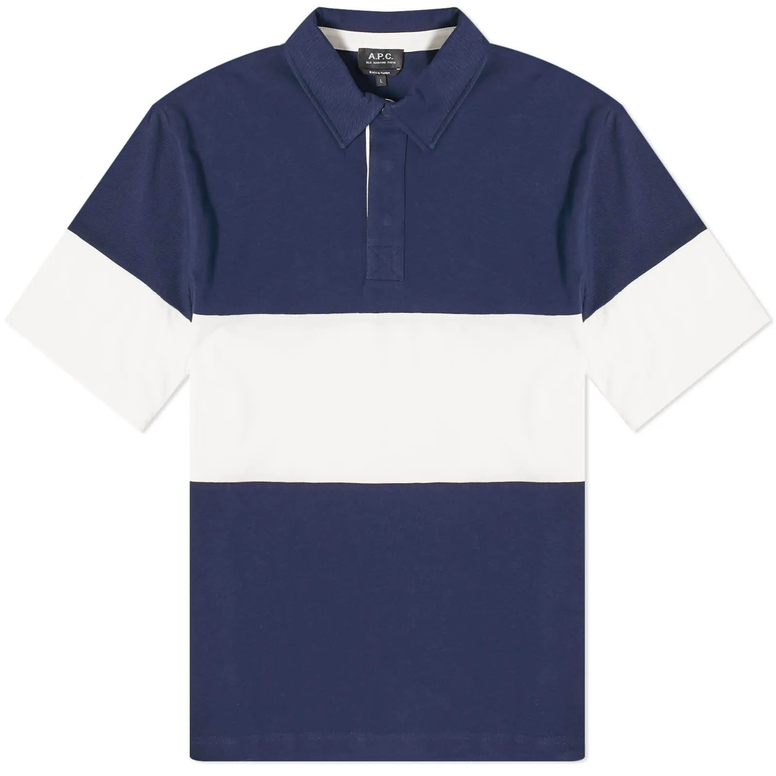 A.P.C.  |Stripes Unisex Street Style Cotton Short Sleeves Oversized