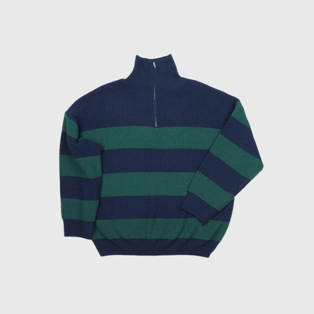 ASCLO  |Stripes Unisex Street Style Long Sleeves Oversized