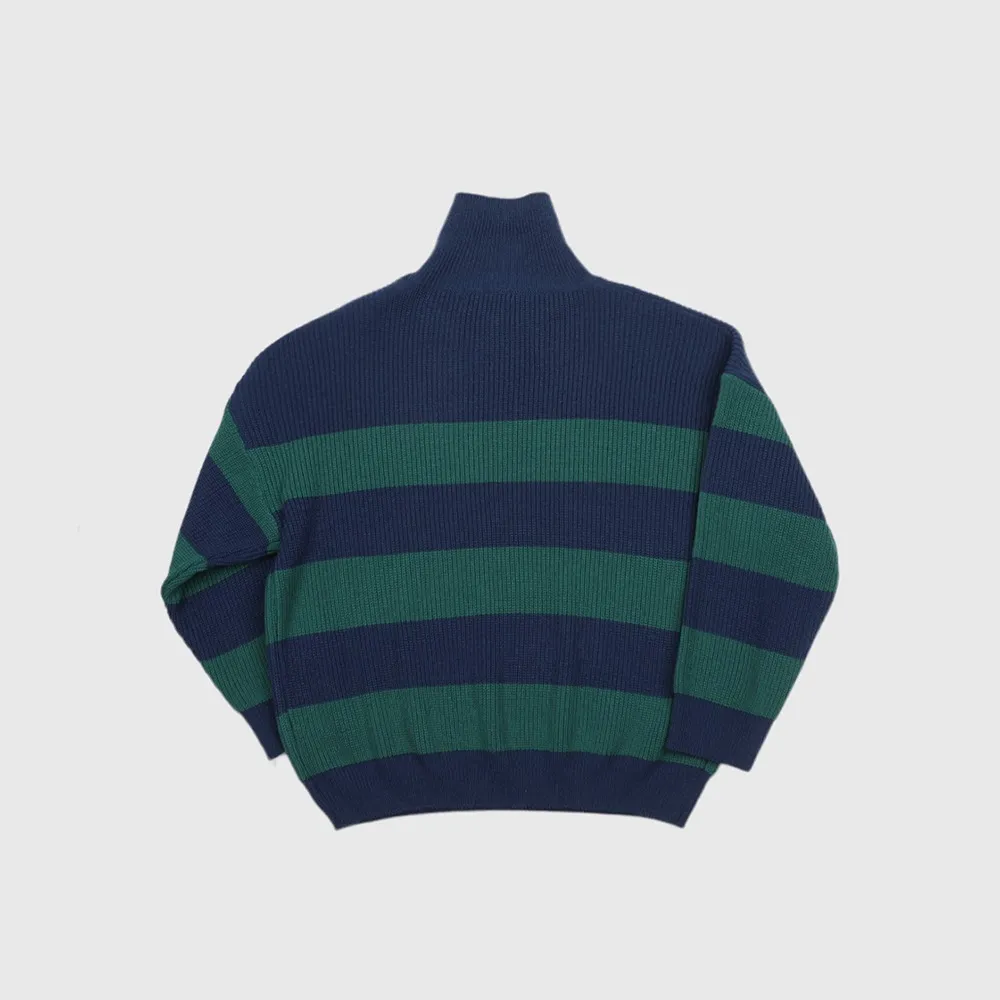 ASCLO  |Stripes Unisex Street Style Long Sleeves Oversized