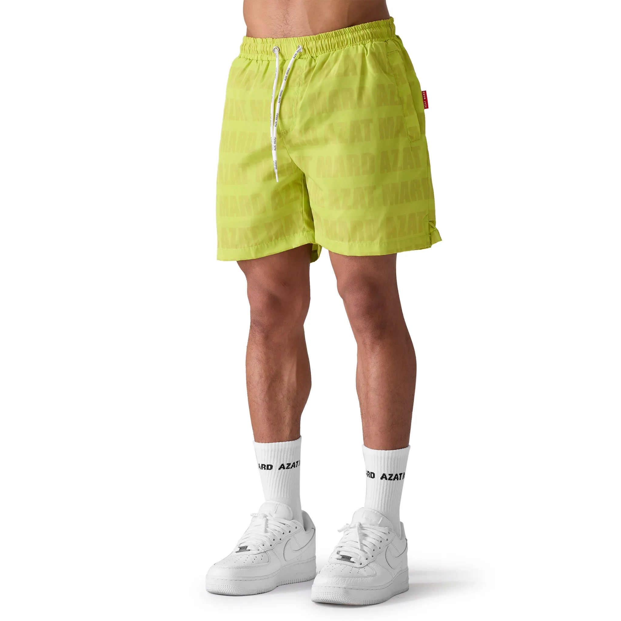 Azat Mard Impact Swim Shorts Lime Green