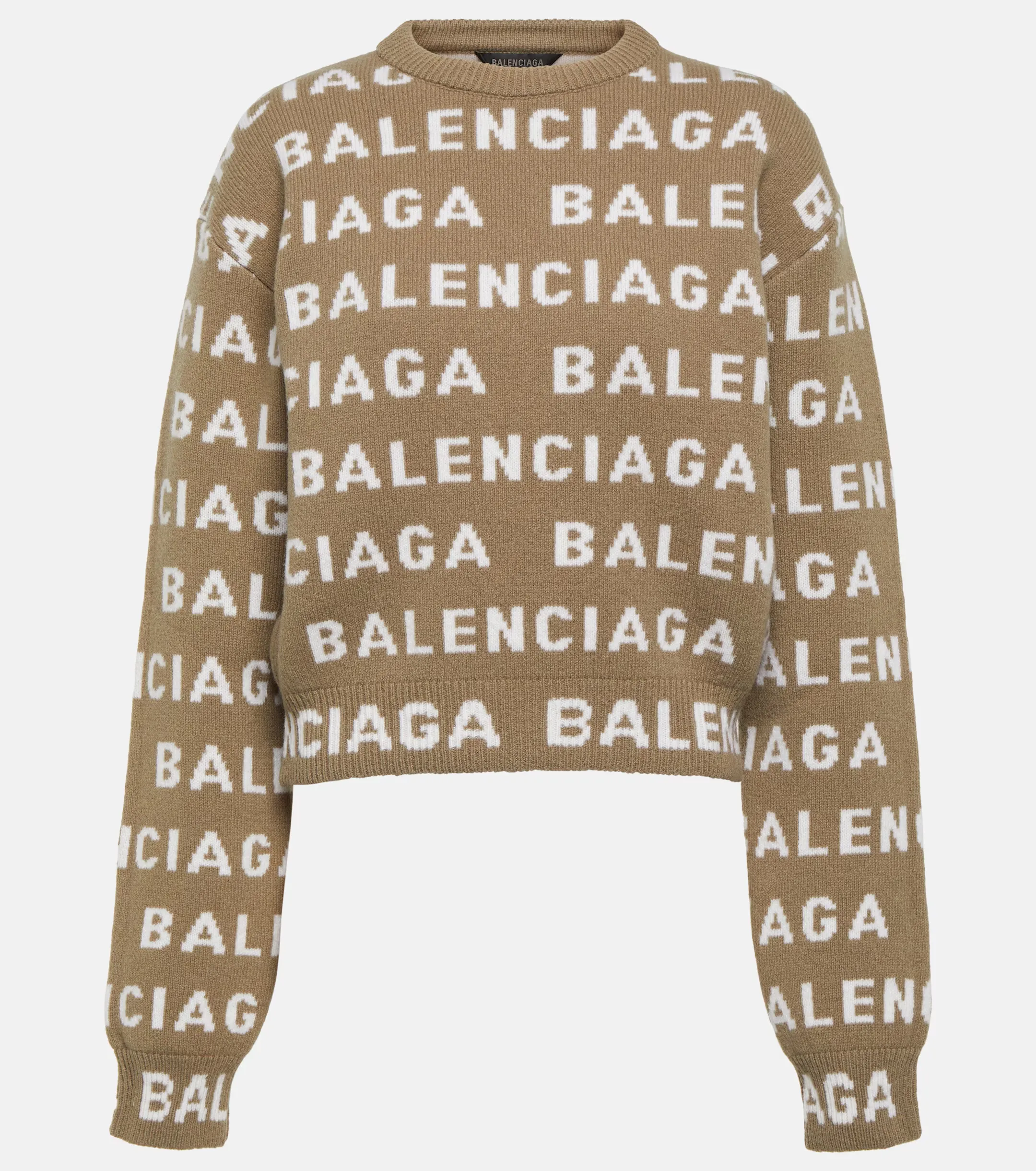 BALENCIAGA  |Crew Neck Casual Style Unisex Wool Rib Long Sleeves