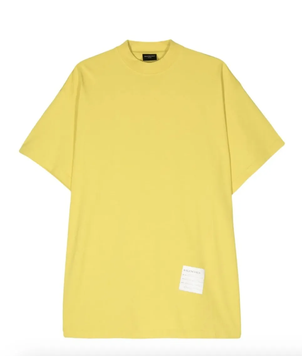 BALENCIAGA  |Crew Neck Unisex Street Style Plain Cotton Short Sleeves