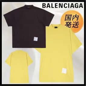 BALENCIAGA  |Crew Neck Unisex Street Style Plain Cotton Short Sleeves