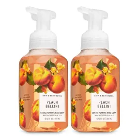 Bath & Body Works Hand Soap Foam Peach Bellini 8.75 oz 259 ml 2-PACK