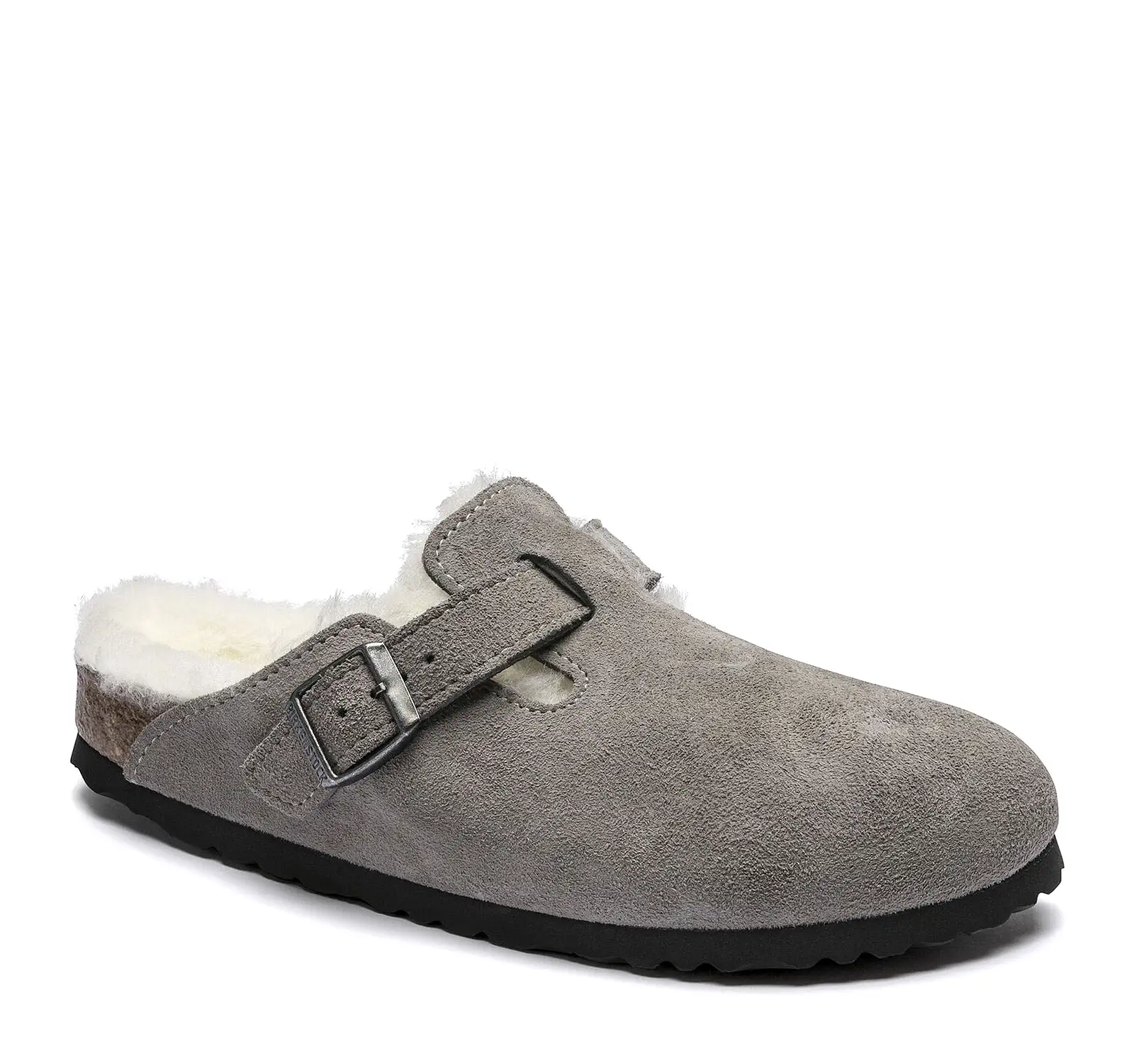 Birkenstock Boston Suede Shearling Clog