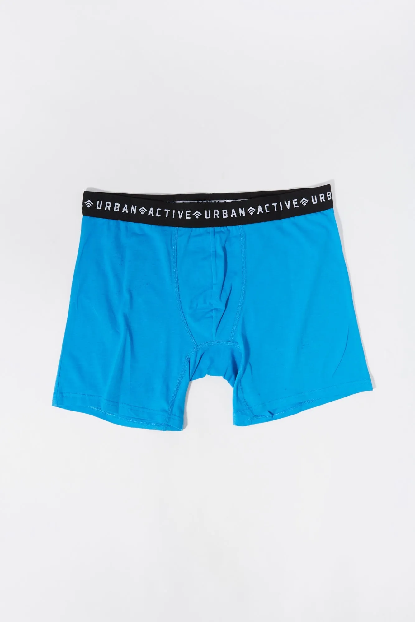 Blue Solid Boxer Brief