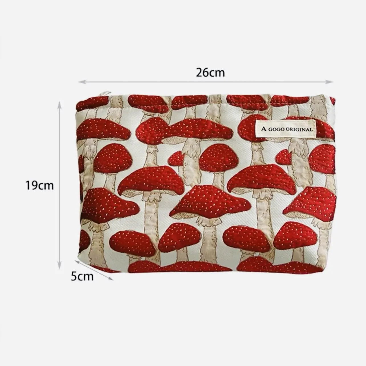 BOLSO 3D Embossed Pattern Travel Zip Pouch