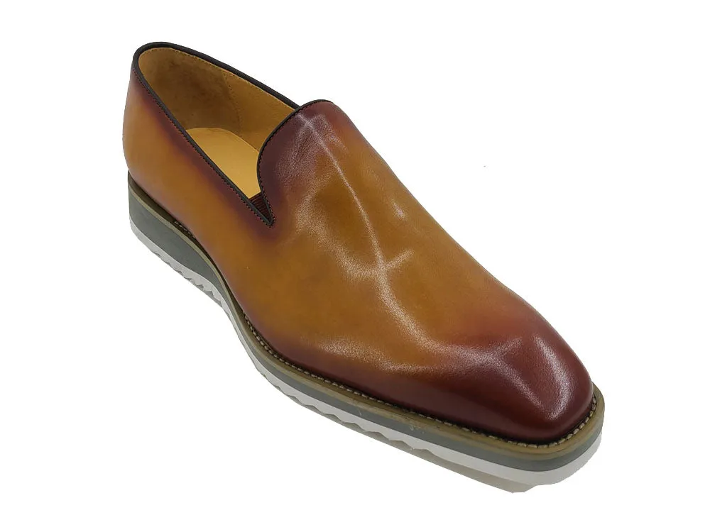 Burnished Wholecut Loafer Lightweight Sole