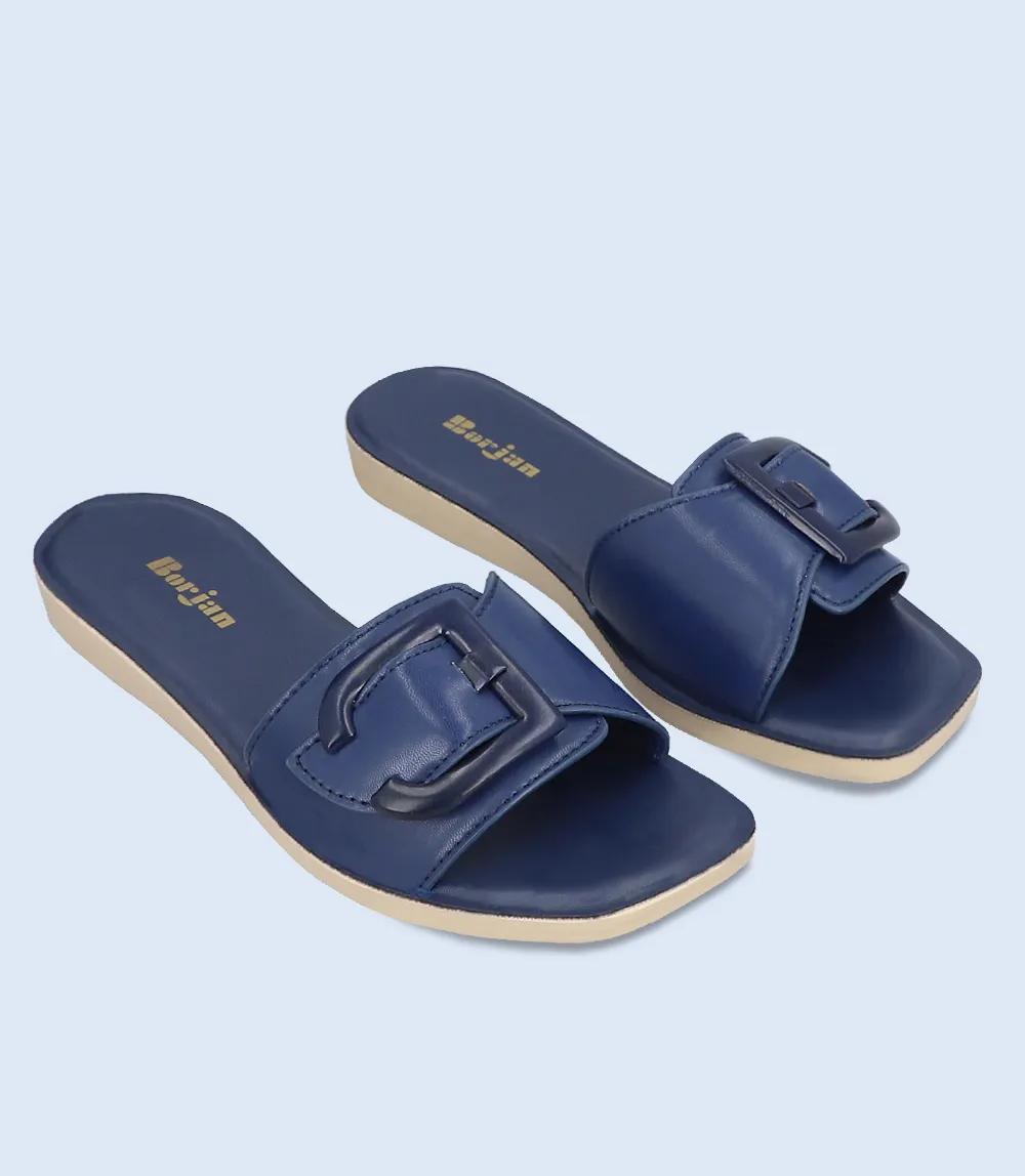 BW9416-NAVY-Women Slipper