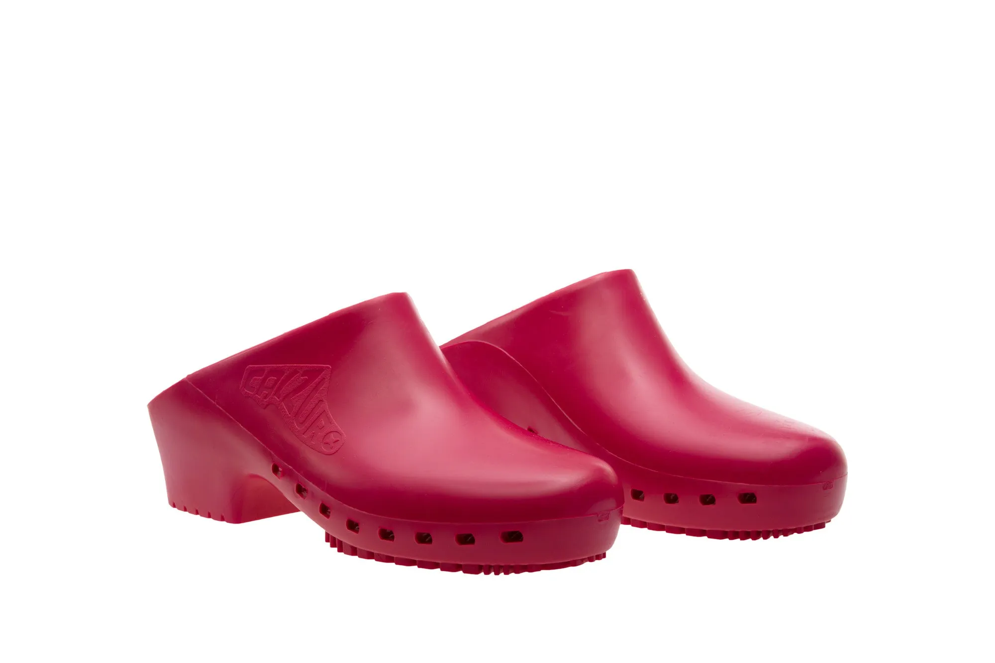 Calzuro Classic clogs without Upper Holes - Raspberry