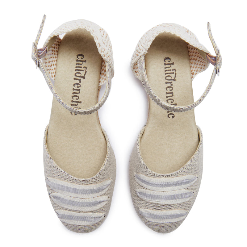 Canvas Espadrilles in Silver