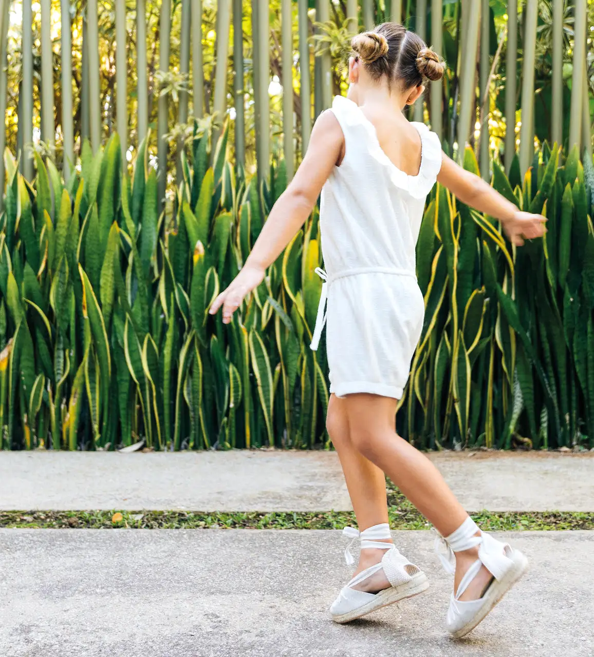 Canvas Espadrilles in Silver