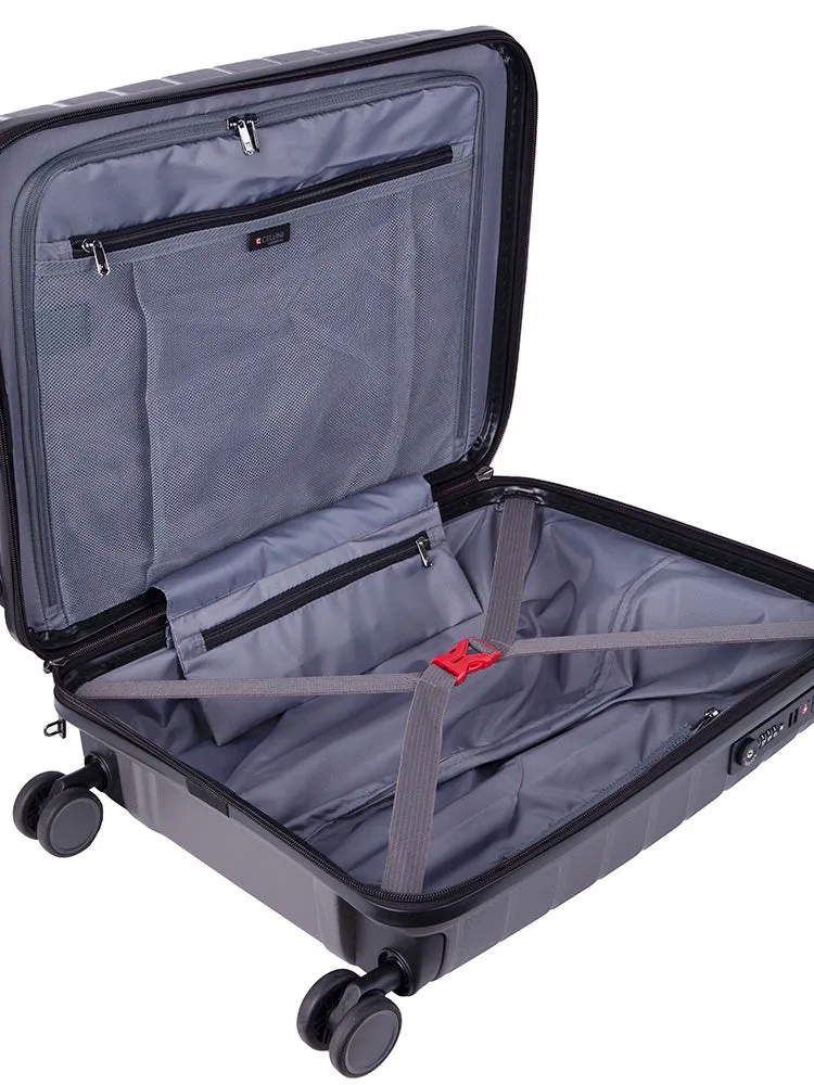 Cellini Microlite Carry On Trolley Charcoal