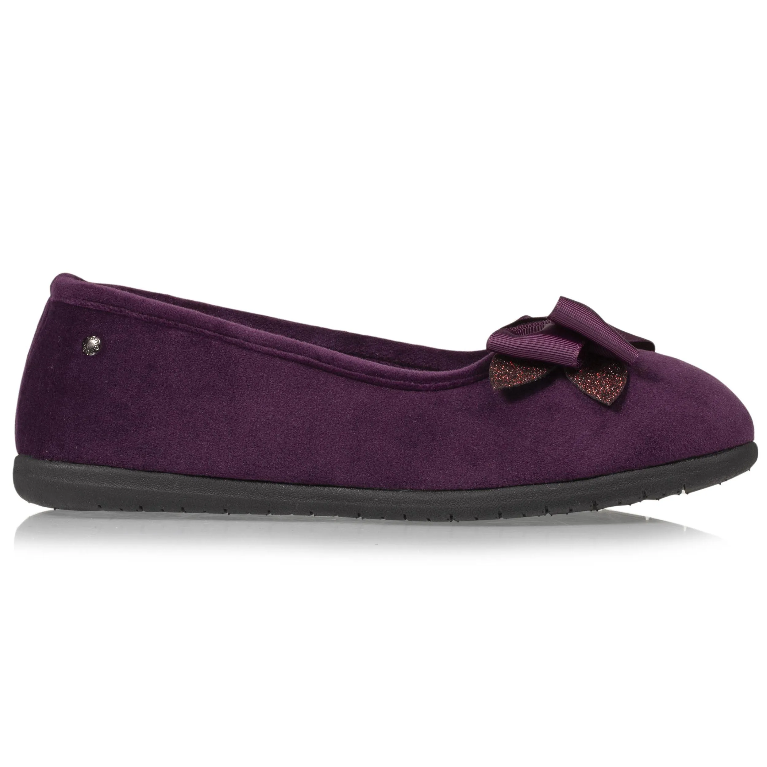 Chaussons ballerines Femme Aubergine