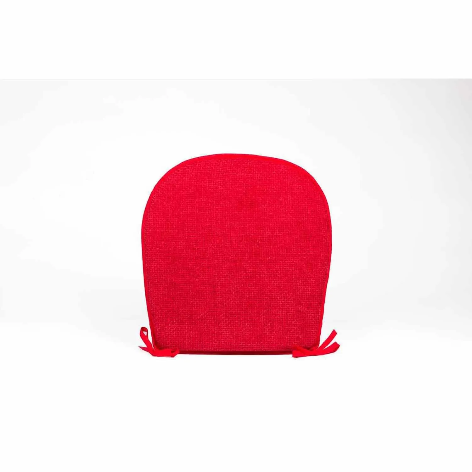 Chenille Chair Pad - Red