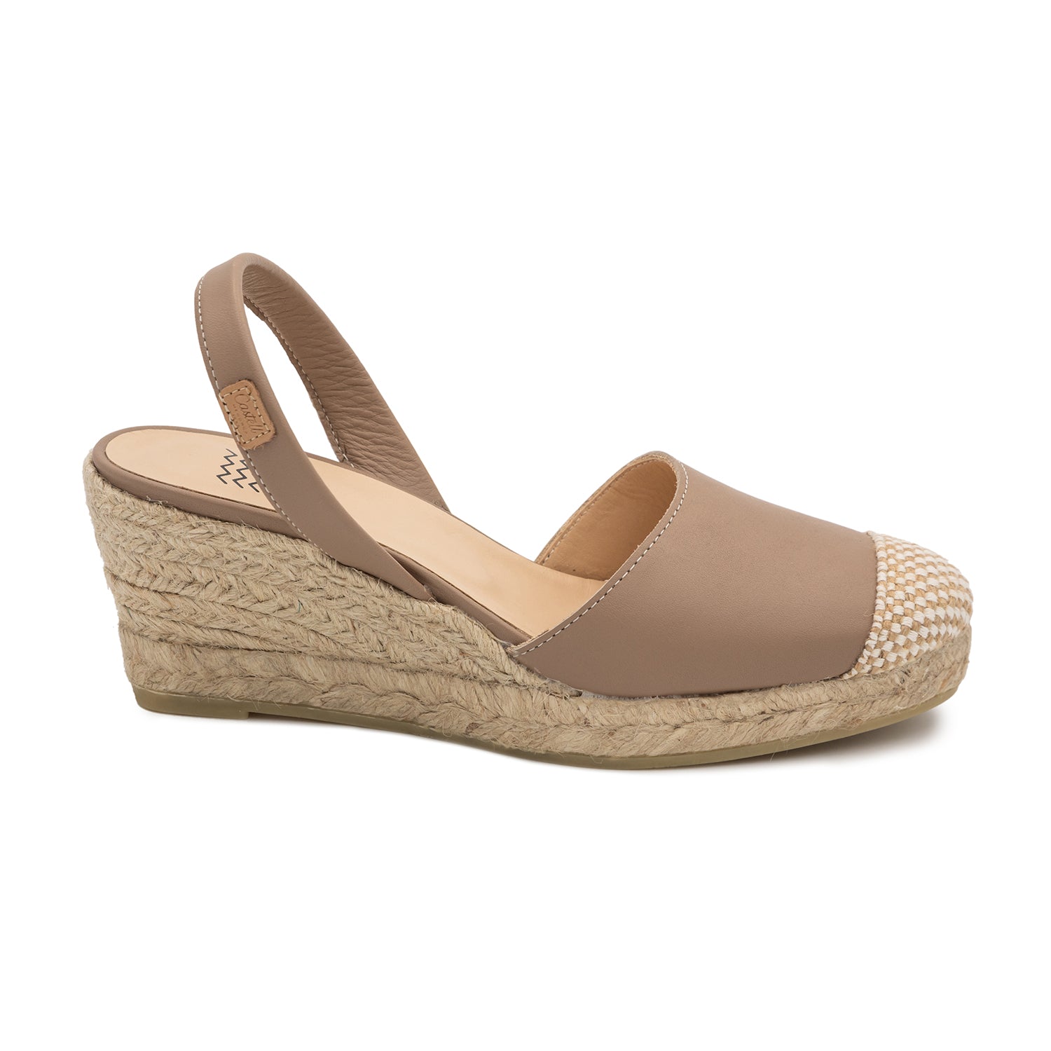 Closed Toe Leather Menorcan Espadrille For Women - Frida Montada 1924 Ciervo 5C