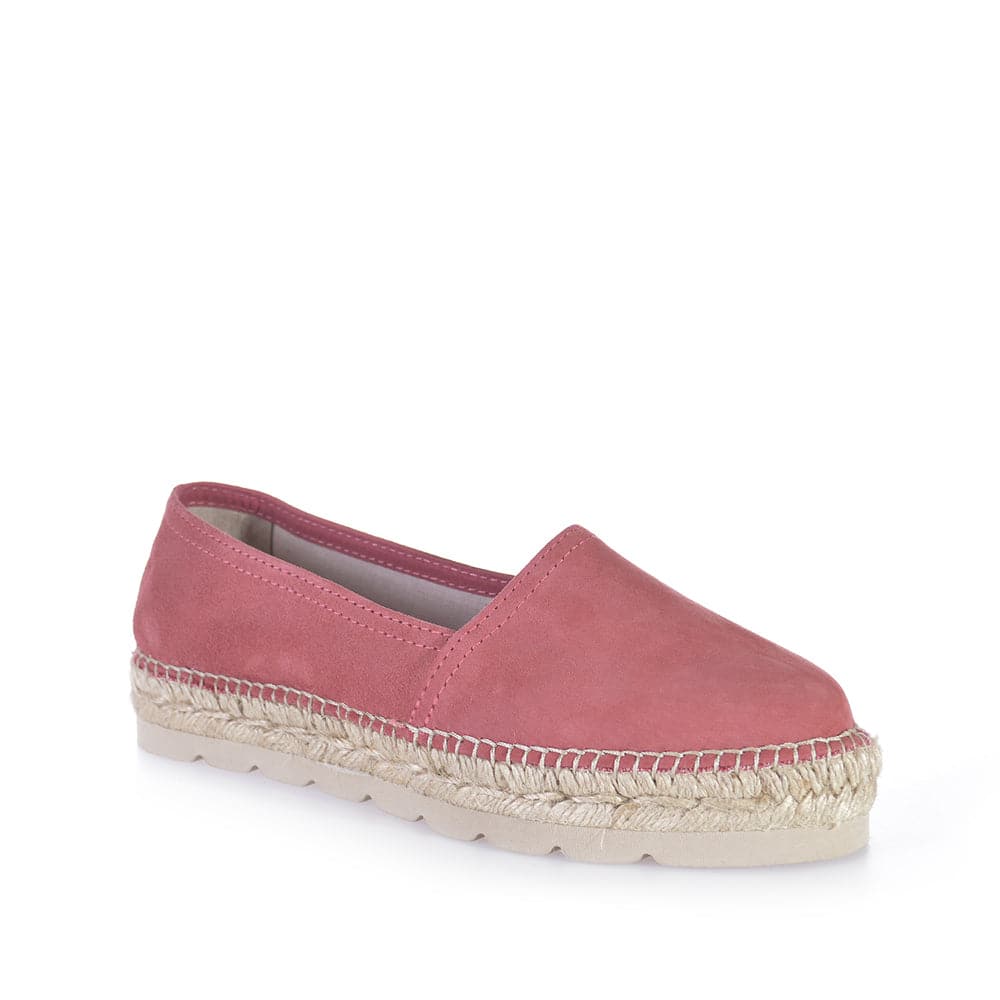 Closed Toe Suede Leather Espadrilles for Women - Alma-A