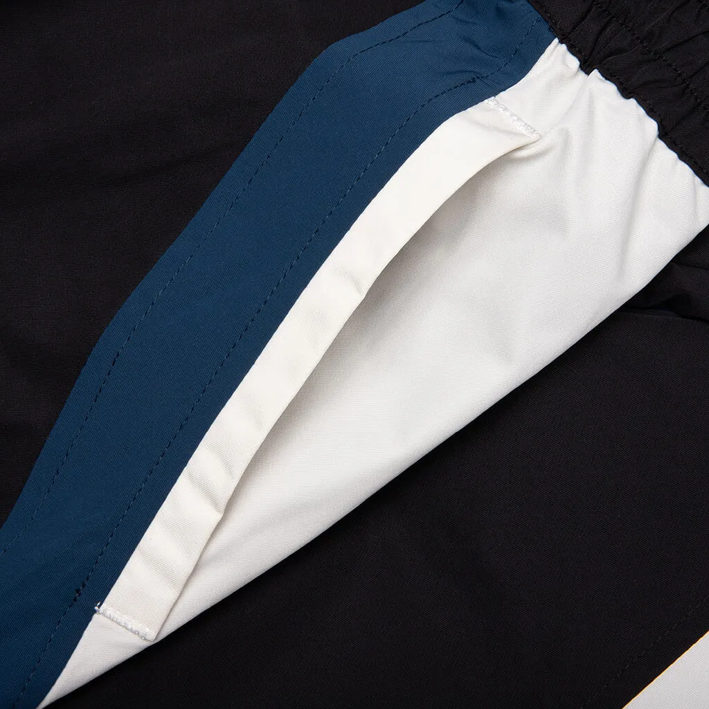 Color Blocked Track Pant - Black/Cream