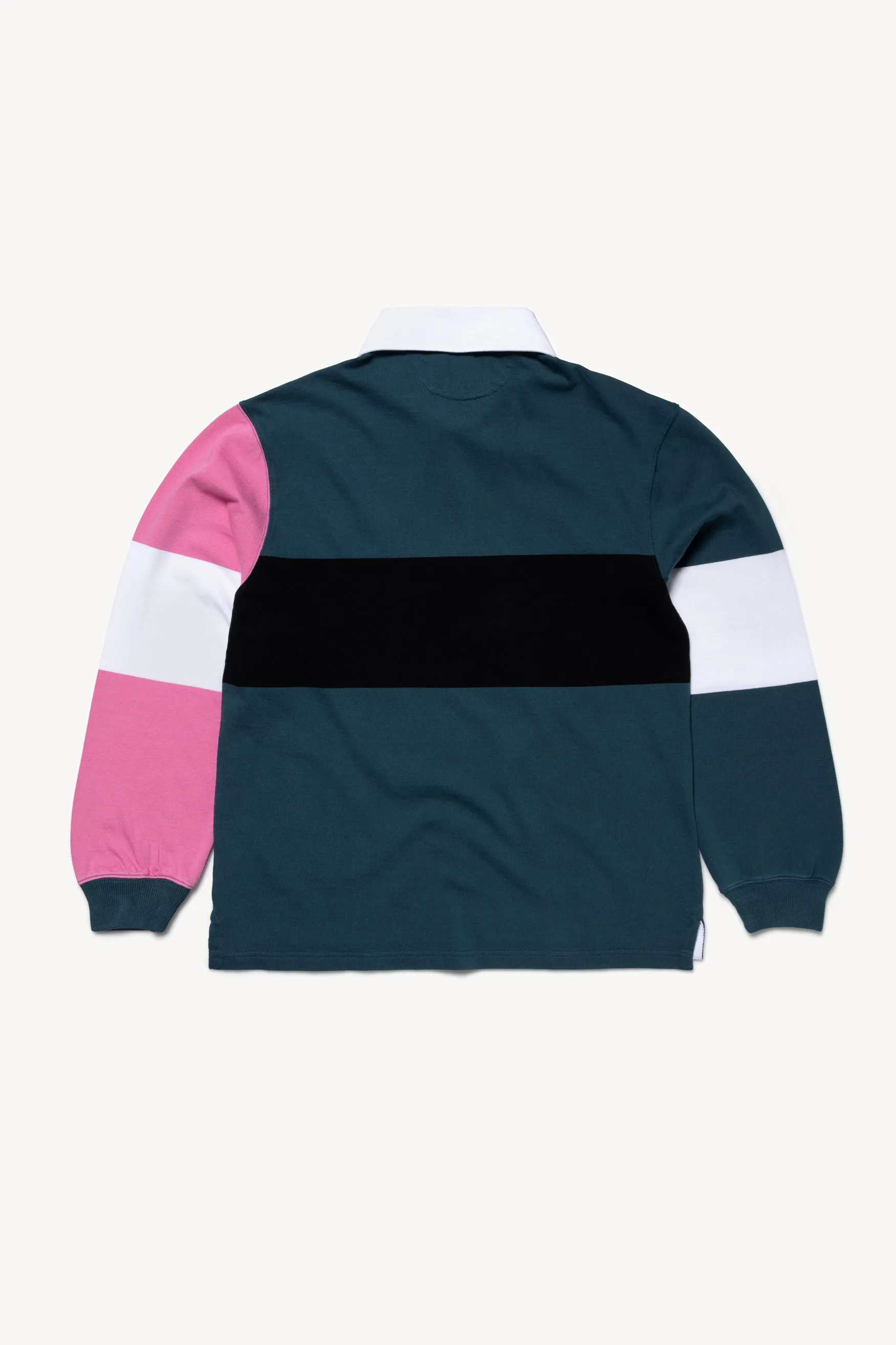 Colour-Blocked Rugby Shirt