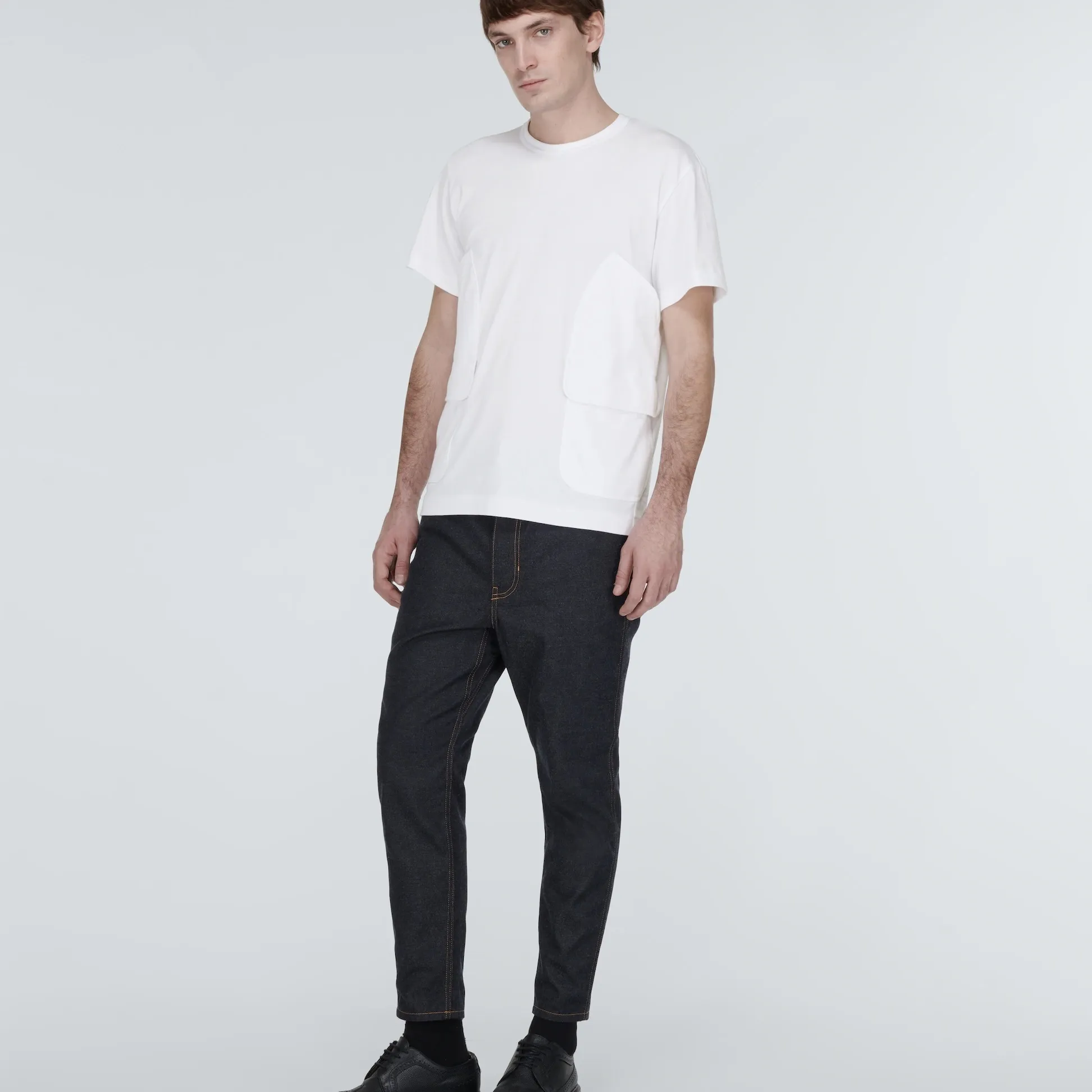 COMME des GARCONS  |Unisex Street Style U-Neck Plain Cotton Short Sleeves