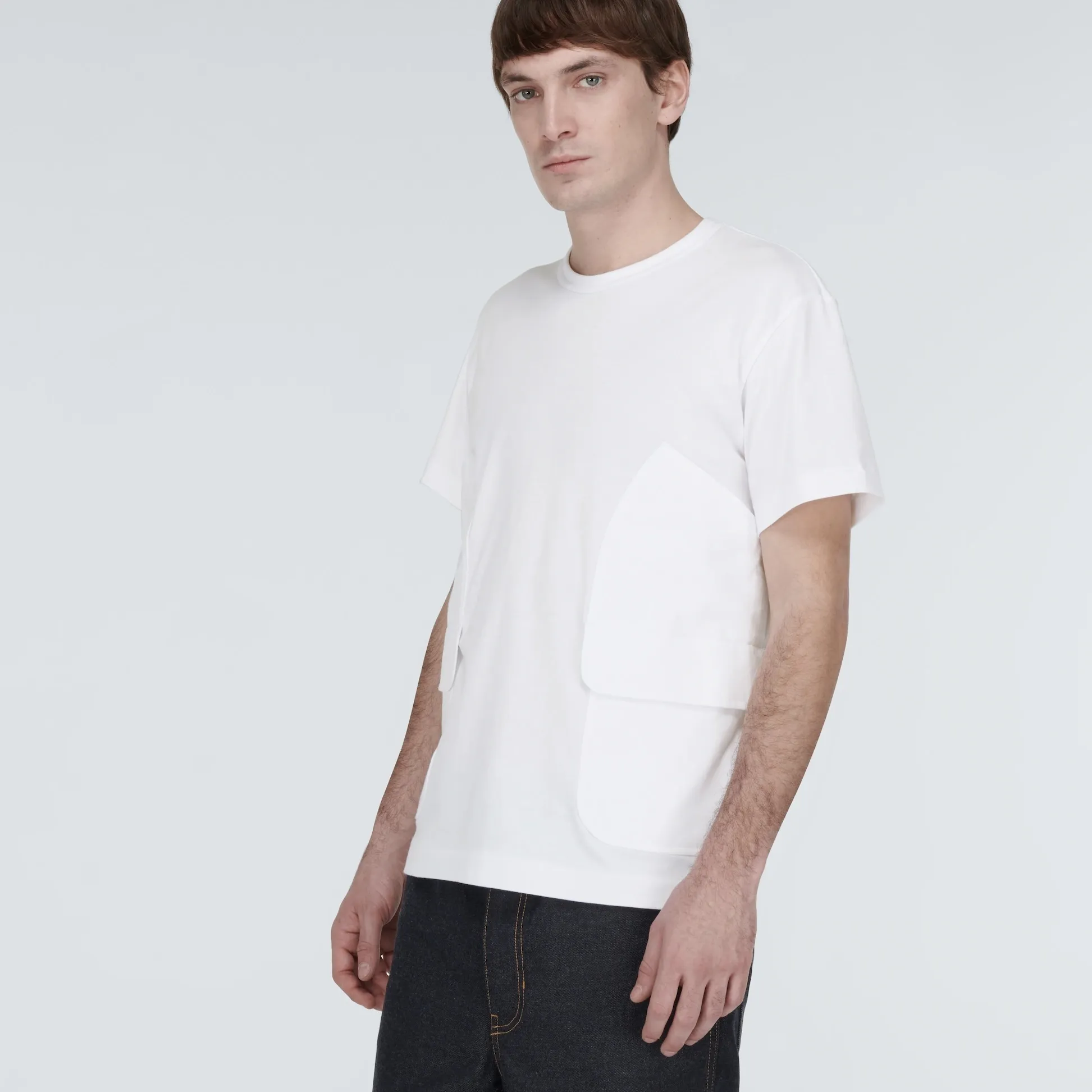 COMME des GARCONS  |Unisex Street Style U-Neck Plain Cotton Short Sleeves