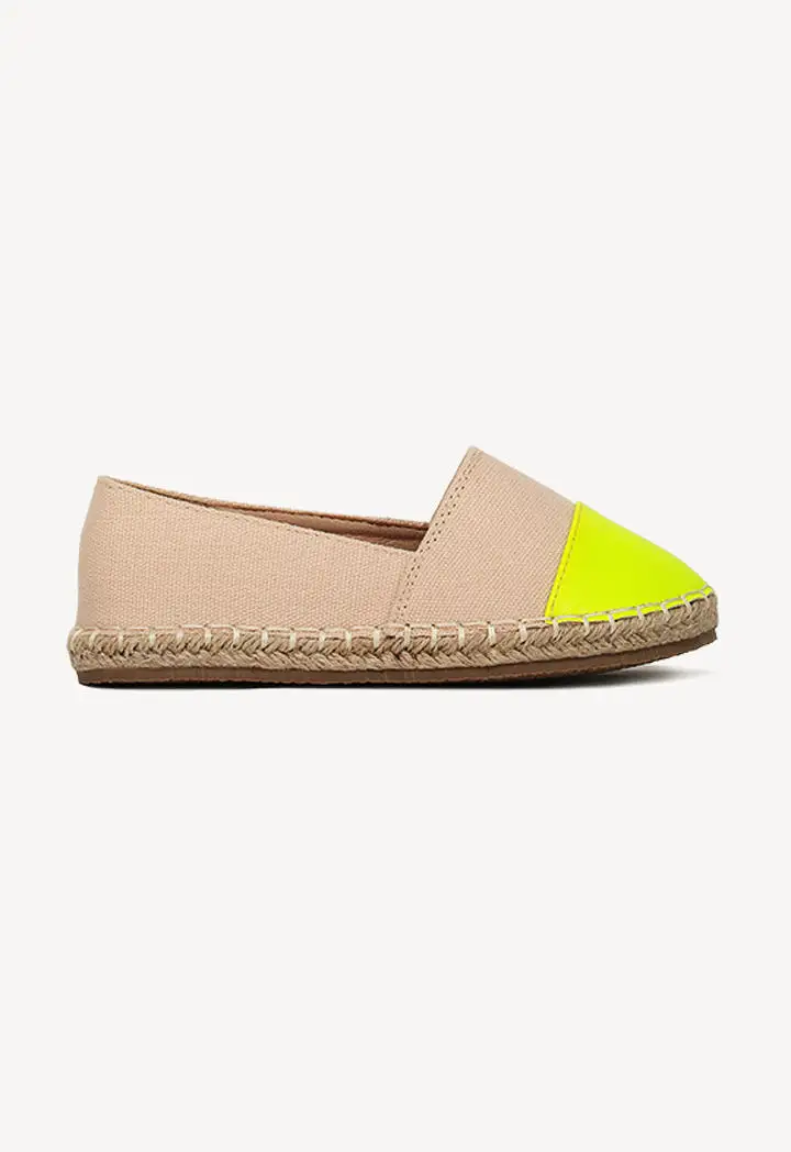 Contrast Toe Cap Espadrilles