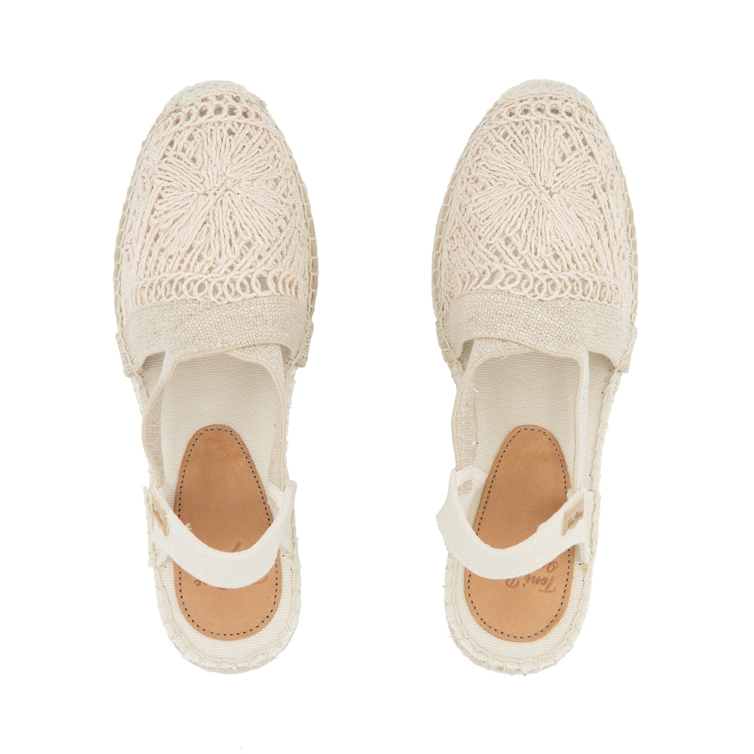 Crochet Fabric Wedges Espadrille For Women - Thalia