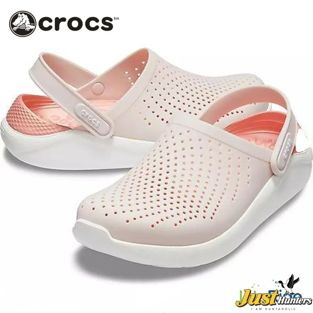 Crocs LiteRide Clogs Pearl White and Pink