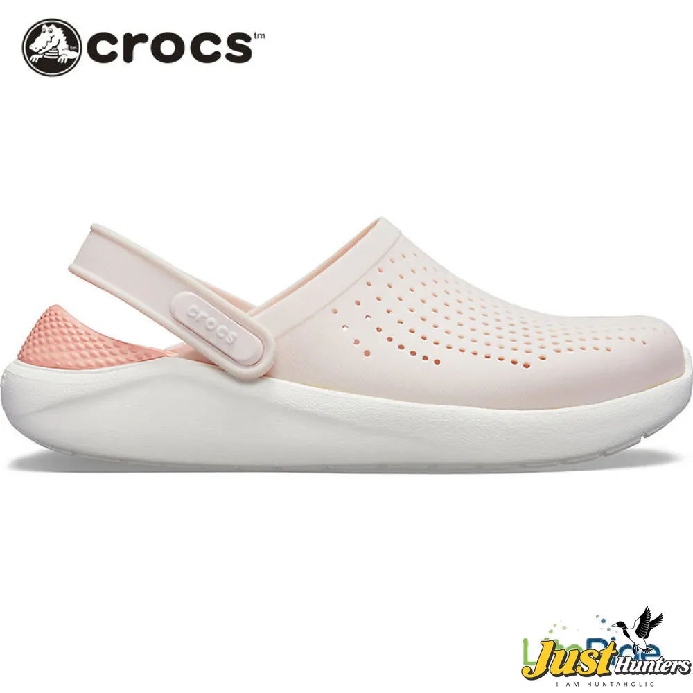 Crocs LiteRide Clogs Pearl White and Pink