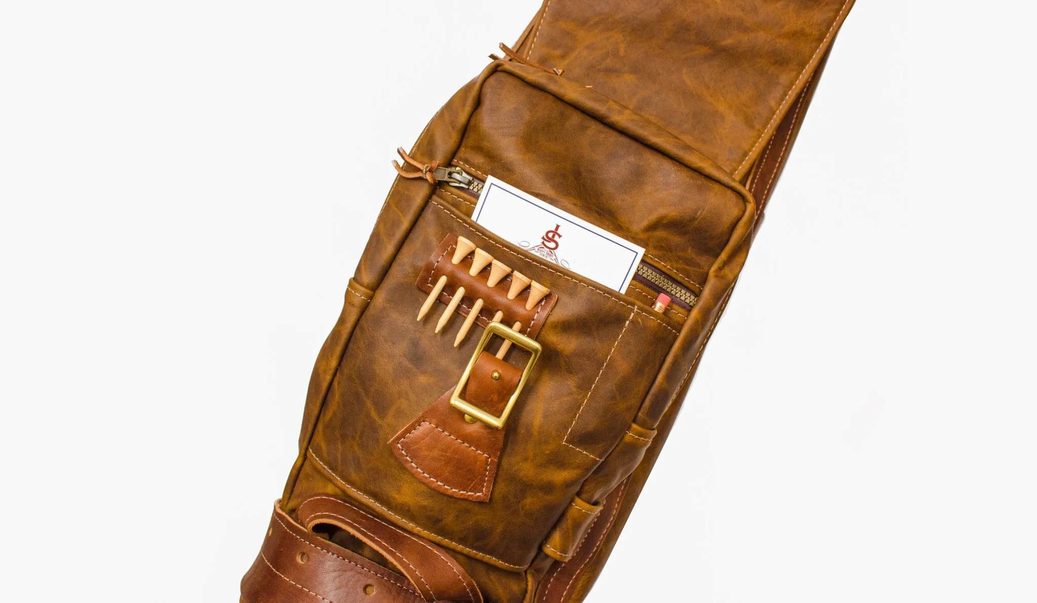 Custom Premium Leather Sunday Style Golf Bag