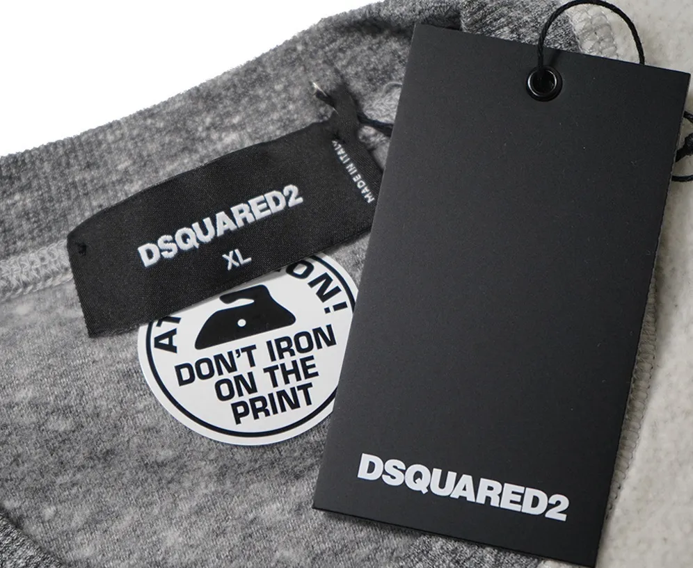 D SQUARED2  |Crew Neck Street Style Long Sleeves Oversized Logo Luxury