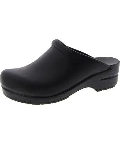 Dansko Sonja Oiled Womens Leather Slip On Clogs