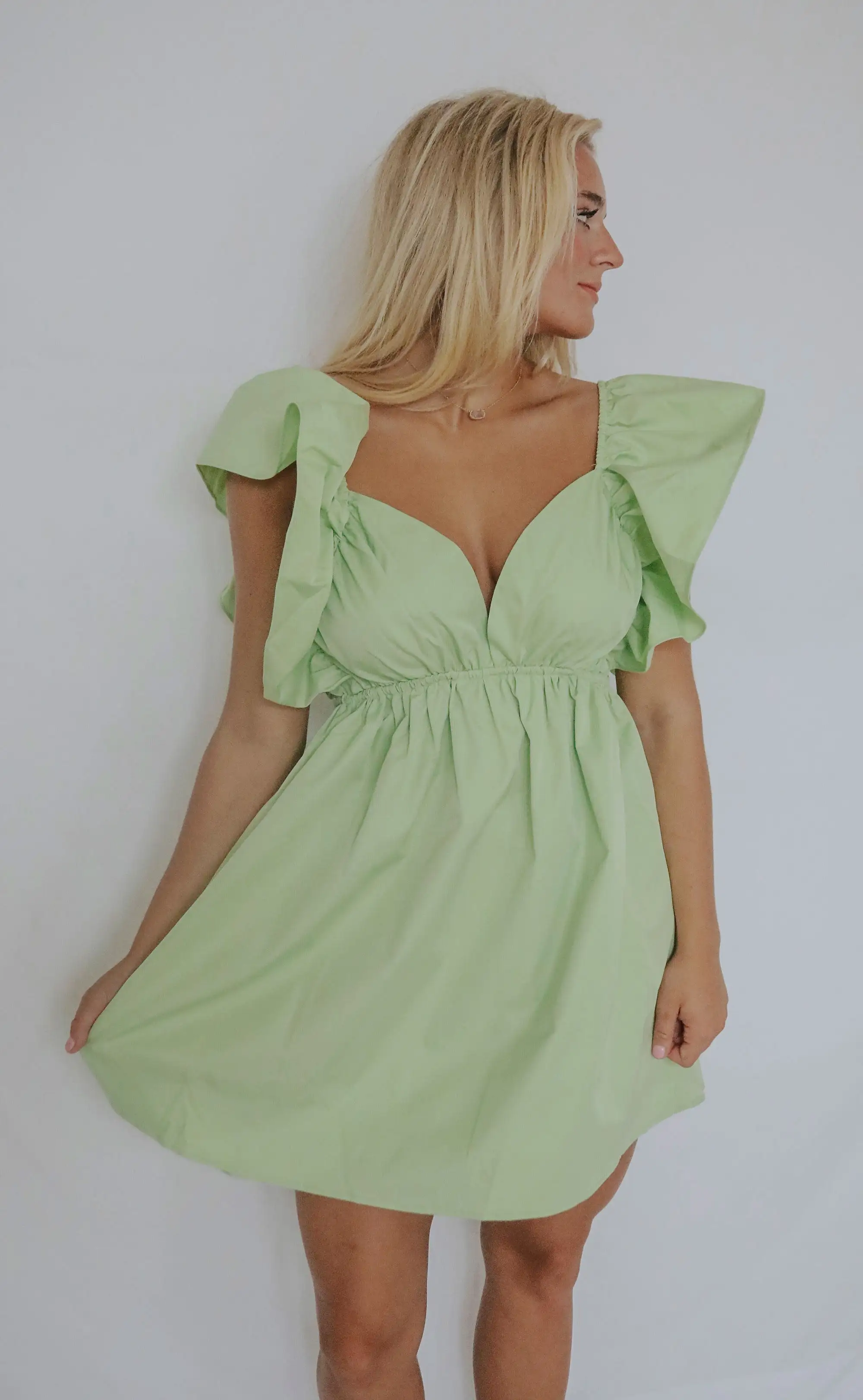 don't hurt me dress - green