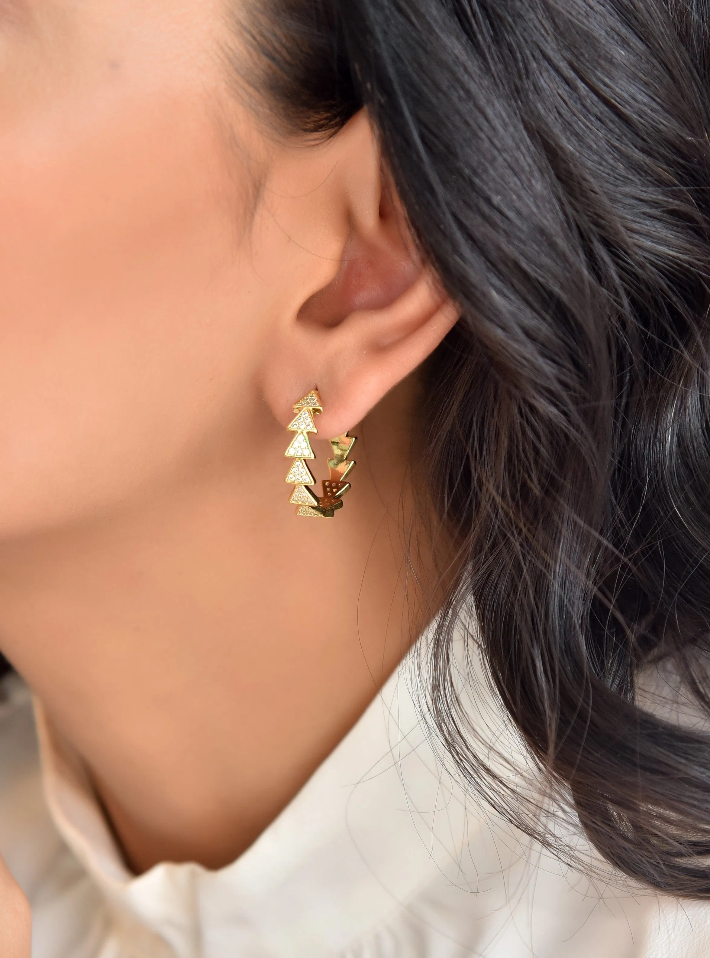 Fashion Gold Hoops Earrings