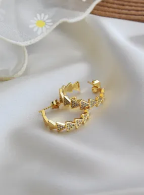 Fashion Gold Hoops Earrings