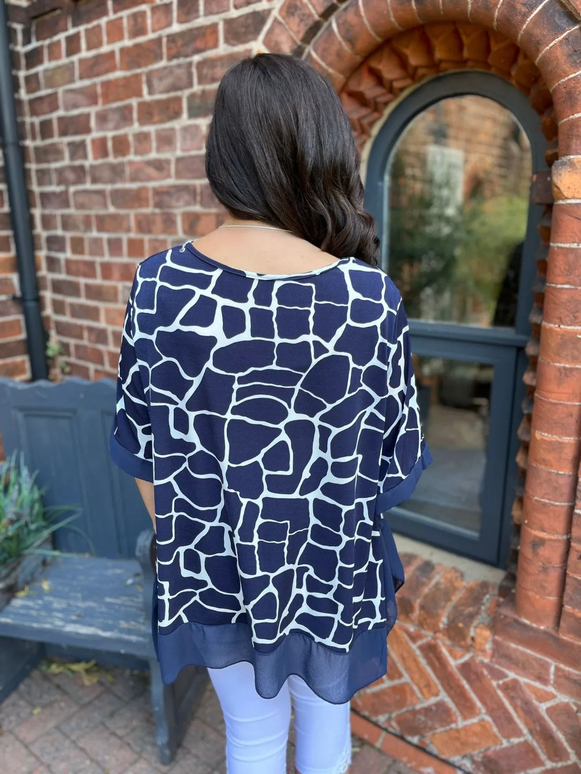 Giraffe Print Top Millie