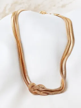 Gold Twisted Neck Choker