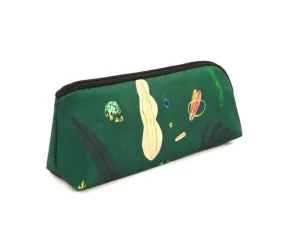 Green Island Graphic Pencil Cases Stationery Zipper School 19cm Office Cosmetics Pouches Artists Designer Prints Gifts Bags Purs